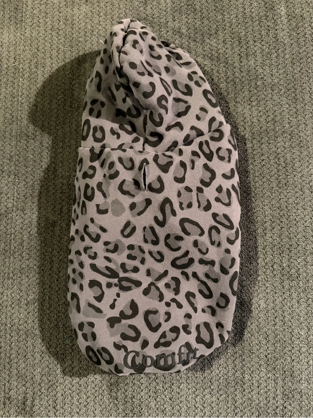 Comfort Grey Leopard Print Dog Hoodie
